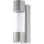 Silberne Eglo Außenwandleuchten & Außenwandlampen aus Metall 
