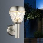 Silberne Globo Lighting Außenwandleuchten & Außenwandlampen aus Glas 