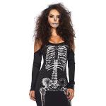 Reduzierte Schwarze Leg Avenue Skelett Kostüme für Damen Größe XL 