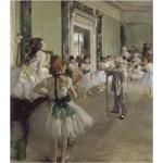 Legendarte - Kunstdruck auf Leinwand - Der Tanzunterricht - Edgar Degas - Wanddeko, Canvas cm. 80x90
