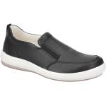 Schwarze Legero Tanaro Flache Sneaker aus Glattleder mit herausnehmbarem Fußbett für Damen Größe 41,5 