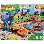 LEGO 10875 DUPLO Güterzug, „Push & Go“-Lok mit Lichtern und Geräuschen