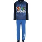 Blaue Langärmelige Kinderpyjamas & Kinderschlafanzüge aus PVC für Jungen Größe 122 