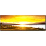 Leinwandbild - Sunset - Sonnenuntergang, Größe:90 x 30 cm