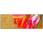 Leinwandbild - Tulpen, Größe:90 x 30 cm