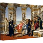 OneMillionCanvasses® - Leinwandbilder - 150x100 cm, Die Verleumdung des Apelles - Gemälde von Sandro Botticelli, Wandbilder Kunstdruck Wanddekoration - Foto auf Leinwand - Gemälde
