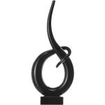 Schwarze Moderne LEONARDO Skulpturen aus Glas 