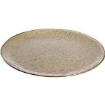 Sandfarbene Moderne LEONARDO Runde Speiseteller 27 cm aus Keramik 