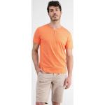 Orange Klassische Kurzärmelige Lerros Henley Shirts Orangen aus Baumwolle für Herren Größe XXL 