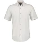 Weiße Kurzärmelige Lerros Sommerhemden aus Baumwolle für Herren Größe S 