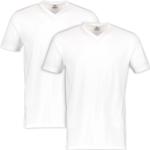 Reduzierte Weiße Lerros V-Ausschnitt V-Shirts aus Jersey für Herren Größe 3 XL Große Größen 2 Teile 