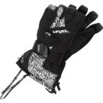 Schwarze Wasserdichte Level Gore Tex Fausthandschuhe aus Leder für Damen Größe 6.5 