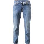 Indigofarbene LEVI'S Slim Jeans aus Elastan für Herren Größe S Weite 33, Länge 32 