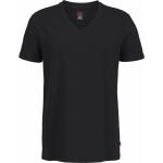 Schwarze Elegante Kurzärmelige LEVI'S V-Ausschnitt Kurzarm Unterhemden aus Elastan maschinenwaschbar für Herren Größe M 
