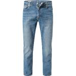 Reduzierte Hellblaue Slim Jeans tapered aus Elastan für Herren Größe XL Weite 33, Länge 32 