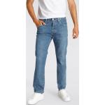Blaue Klassische LEVI'S 501 Straight Straight Leg Jeans aus Denim für Herren 