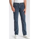 Blaue Klassische LEVI'S 514 Straight Leg Jeans mit Nieten für Herren 