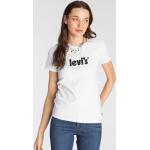 Weiße LEVI'S T-Shirts aus Jersey für Damen Größe XS 