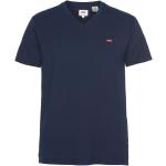 Blaue LEVI'S V-Ausschnitt V-Shirts aus Jersey für Herren Größe M 