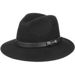 Schwarze Elegante Lierys Traveller Hüte Chicago aus Wolle für Herren Größe S 