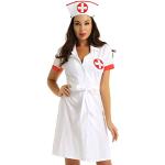 Weiße Sexy Meme / Theme Halloween Krankenschwester Kostüme Handwäsche für Damen Größe L 