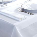 Weiße Tischdecken & Tischtücher aus Baumwolle 