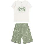Hellgrüne Lindex Kinderpyjamas & Kinderschlafanzüge aus Jersey für Jungen Größe 170 2 Teile 