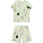 Hellgrüne Lindex Kinderpyjamas & Kinderschlafanzüge aus Jersey für Jungen Größe 122 2 Teile 