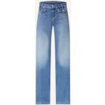 Blaue Liu Jo Straight Leg Jeans aus Denim für Damen Größe XS 