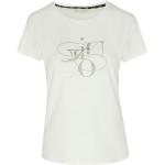 Elfenbeinfarbene Liu Jo T-Shirts mit Glitzer aus Elastan für Damen Größe XL 
