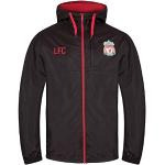 Schwarze Wasserdichte FC Liverpool Herrenregenjacken aus Polyester Größe S Große Größen 