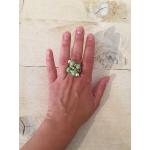 Grüne Ringe aus Kork handgemacht 