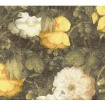 Gelbe Blumen Retro AS Creation Mustertapeten aus Vinyl 