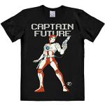 Logoshirt® Wizard of Science I Captain Future I T-Shirt Print I Damen & Herren I kurzärmlig I schwarz I Lizenziertes Originaldesign I Größe 5XL