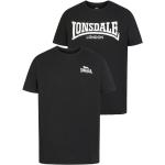 Reduzierte Schwarze Lonsdale T-Shirts aus Jersey für Herren Größe 4 XL Große Größen 2 Teile 