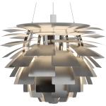 Silberne Louis Poulsen LED-Pendelleuchten matt aus Edelstahl 