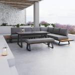 Bessagi Garten Lounge Sofas aus Aluminium 