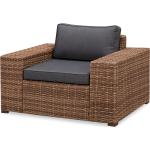 Braune Lounge Sessel aus Kunststoff 