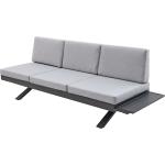 Graue Garten Lounge Sofas aus Stahl für 3 Personen 