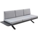 Graue Garten Lounge Sofas aus Stahl für 3 Personen 