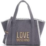 Reduzierte Blaue MOSCHINO Love Moschino Damenhandtaschen aus Baumwolle 