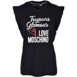 Schwarze MOSCHINO Love Moschino T-Shirts aus Baumwolle für Damen Größe M 