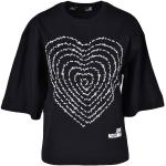 Schwarze MOSCHINO Love Moschino T-Shirts aus Baumwolle für Damen Größe L 