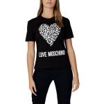 Schwarze MOSCHINO Love Moschino T-Shirts aus Baumwolle für Damen Größe L 