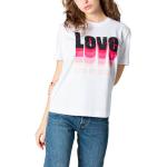 Beige MOSCHINO Love Moschino T-Shirts aus Baumwolle maschinenwaschbar für Damen Größe M 