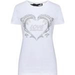 Weiße MOSCHINO Love Moschino T-Shirts aus Jersey für Damen Größe XS 
