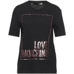 Schwarze MOSCHINO Love Moschino T-Shirts aus Jersey für Damen Größe M 