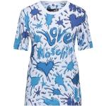 Blaue MOSCHINO Love Moschino T-Shirts aus Jersey für Damen Größe XS 
