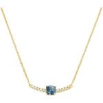 Blaue Luigi Merano Colliers aus Gold 14K für Damen 