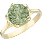 Grüne Luigi Merano Ringe mit Stein aus Gold 10K für Damen 56mm 